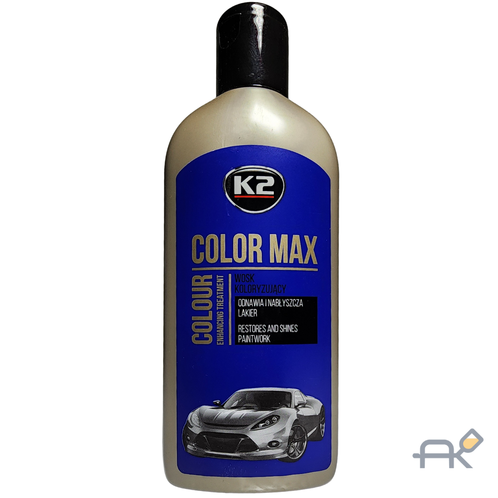 Полироль K2 COLOR MAX цветная 200мл тёмно-синий